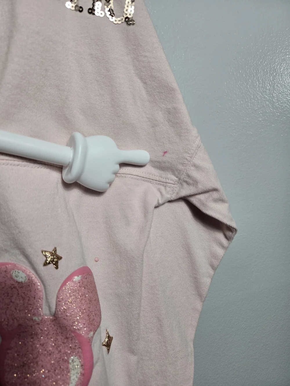 Disney Parks Walt Disney World Pink Glitter Mickey Balloon Spirit Jersey Top XL